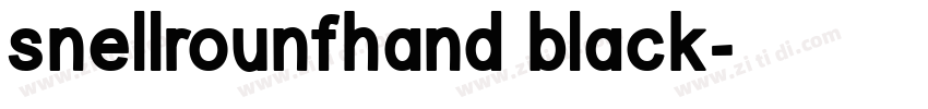 snellrounfhand black字体转换